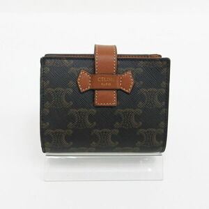 Celine Triomphe Bifold Wallet Brown